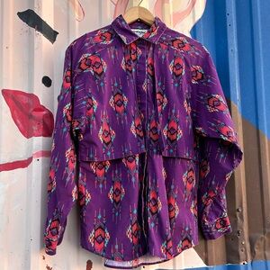 Vintage Wrangler Western Cowgirl Southwestern Purple Size Medium